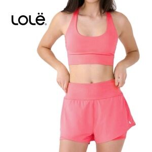 NWT! LOLE Women’s Coral/Pink Sports Bra Size Medium